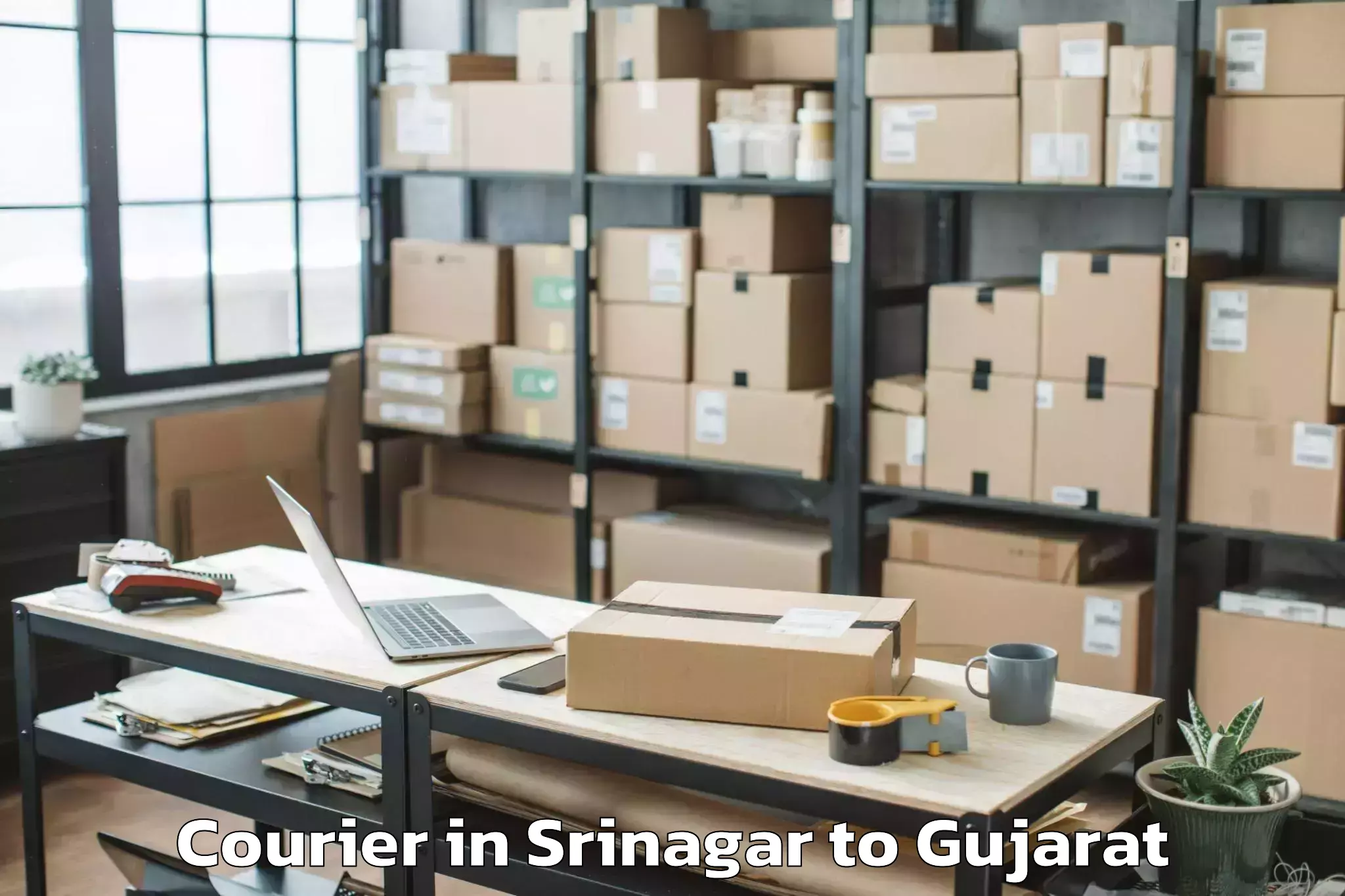 Professional Srinagar to Gadhada Courier